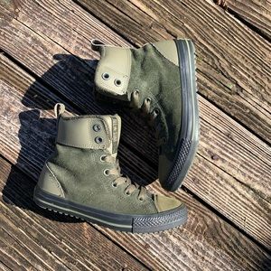 Converse- Ctas Asphalt Hi Leather Boot Army Green